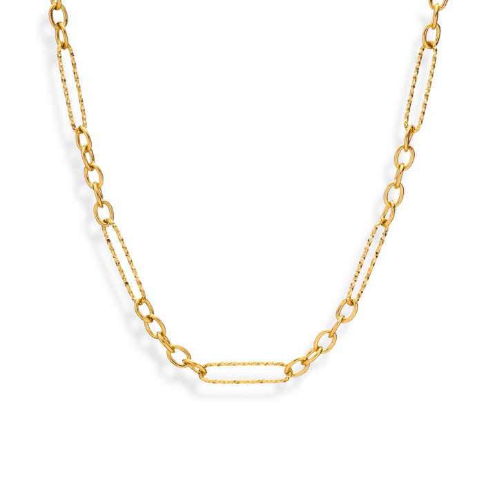 Extra lange ketting met paperclip schakels voor wholesale door Savvy Bling