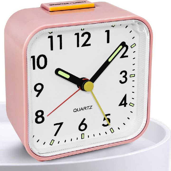 Modpopdeco – wholesale Alarm clock – Silent Alarm Clock Non Ticking Bedside Clock with Clear Display Snooze Function Nightlight Loud for Heavy Sleepers Elderly Easy to Use2