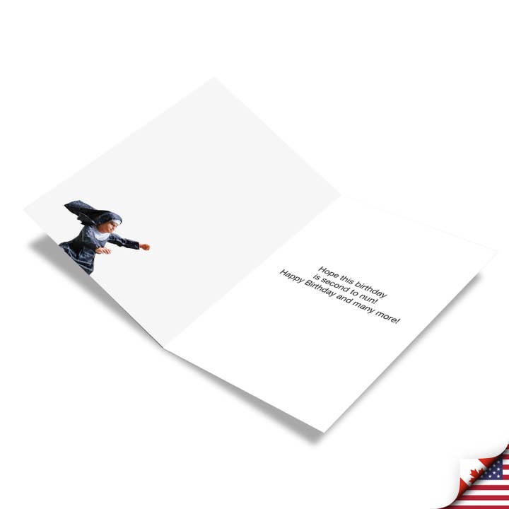NobleWorks - Wholesale Birthday Card - Birthday Card - Second To Nun2