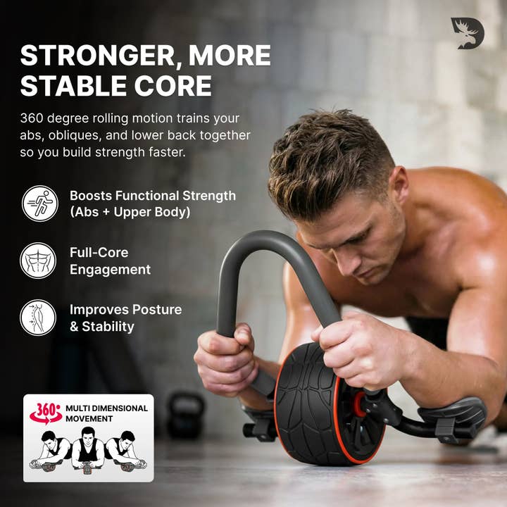 Gray DMoose Ab Roller for wholesale on Faire10