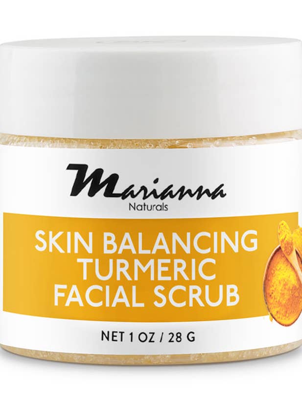Skin Balancing Turmeric Facial Scrub 1oz for wholesale by Marianna Naturals Corp.
