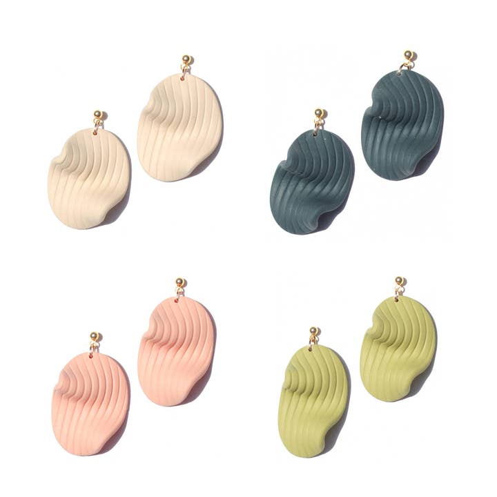 Tiny Wavy Baby Earrings for wholesale by Hello Ashto