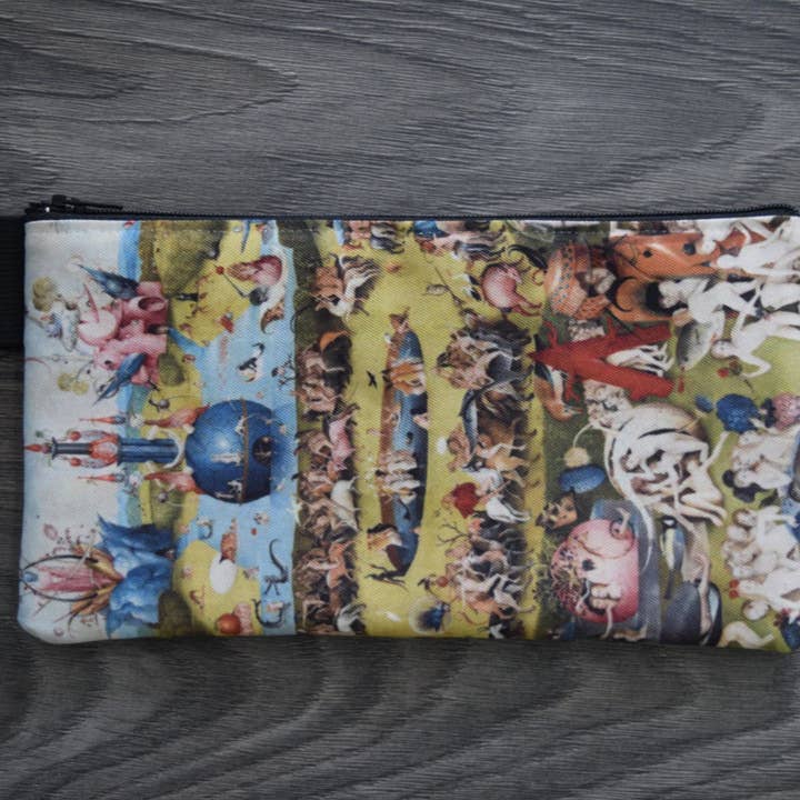 renaissance fair - Wholesale Pencil Case/Pouch - garden of earthly delights - lined twill pencil case - Bosch1