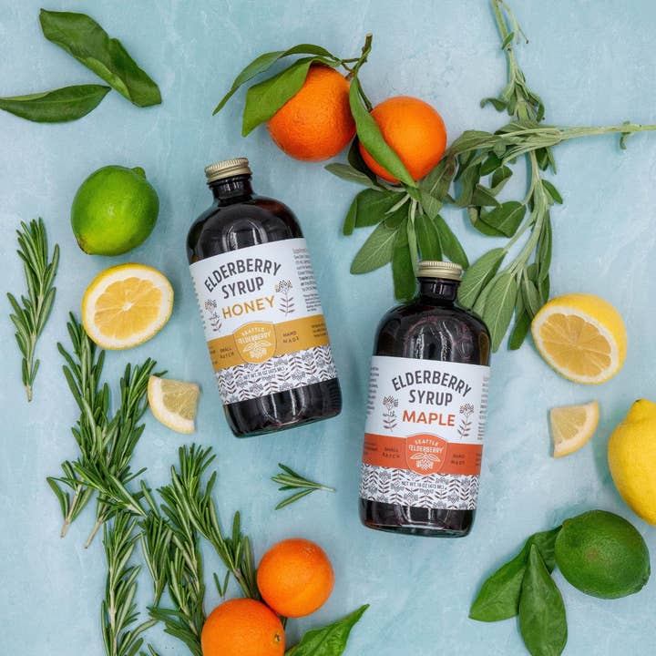 Seattle Elderberry - Vente Supplément oral/vitamine - Sirop de sureau bio avec érable8