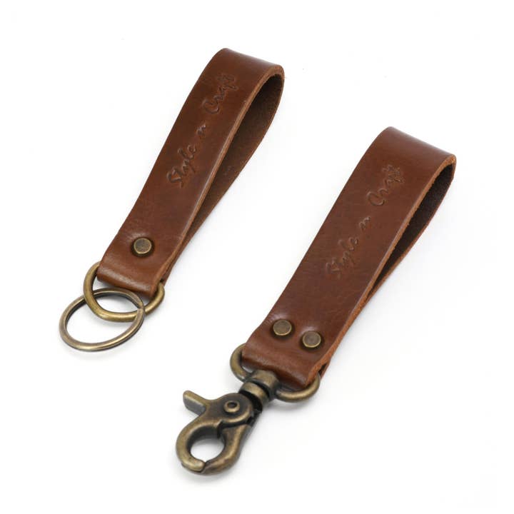 98203 - Kombination aus Heavy Top Grain Leder mit Schlaufe und Schlüsselringen für den Großhandel von Style n Craft