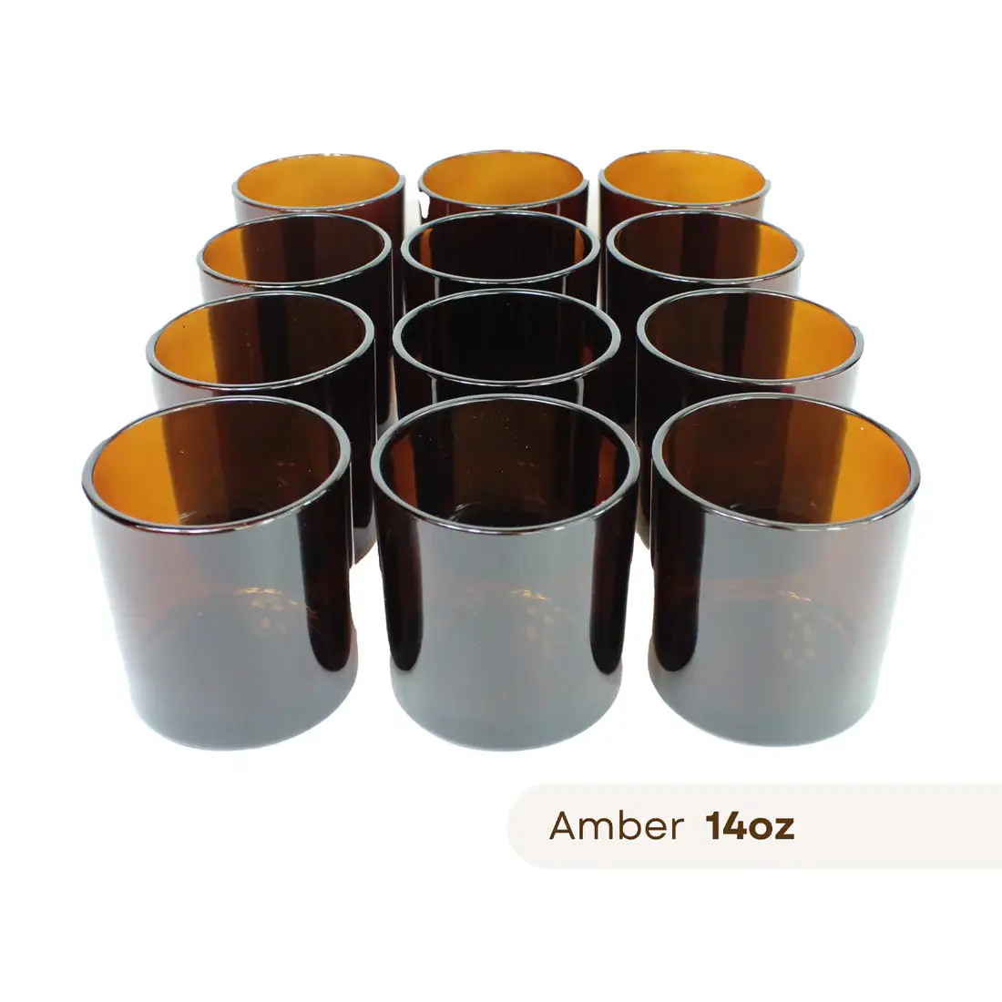 General Wax - Candle Making Supplies - Vente Bougeoirs - 14 oz Havana Amber - Verre pour fabrication de bougies2