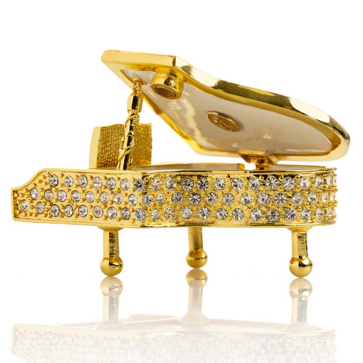 Keren Kopal - Wholesale Jewelry Box/Organizer - Golden White Piano9