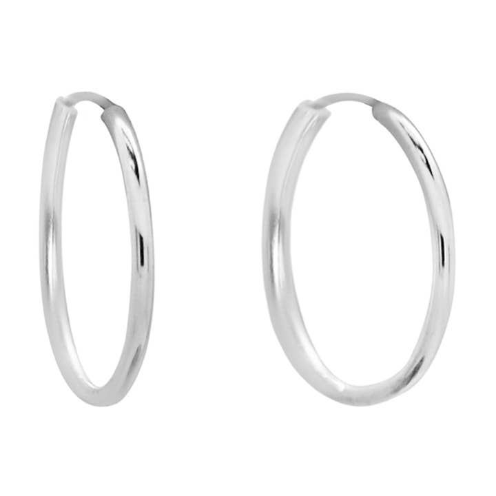 Eenvoudige Jane Oorringen - Klein (Zilver) voor wholesale door Anna Janelle Jewelry