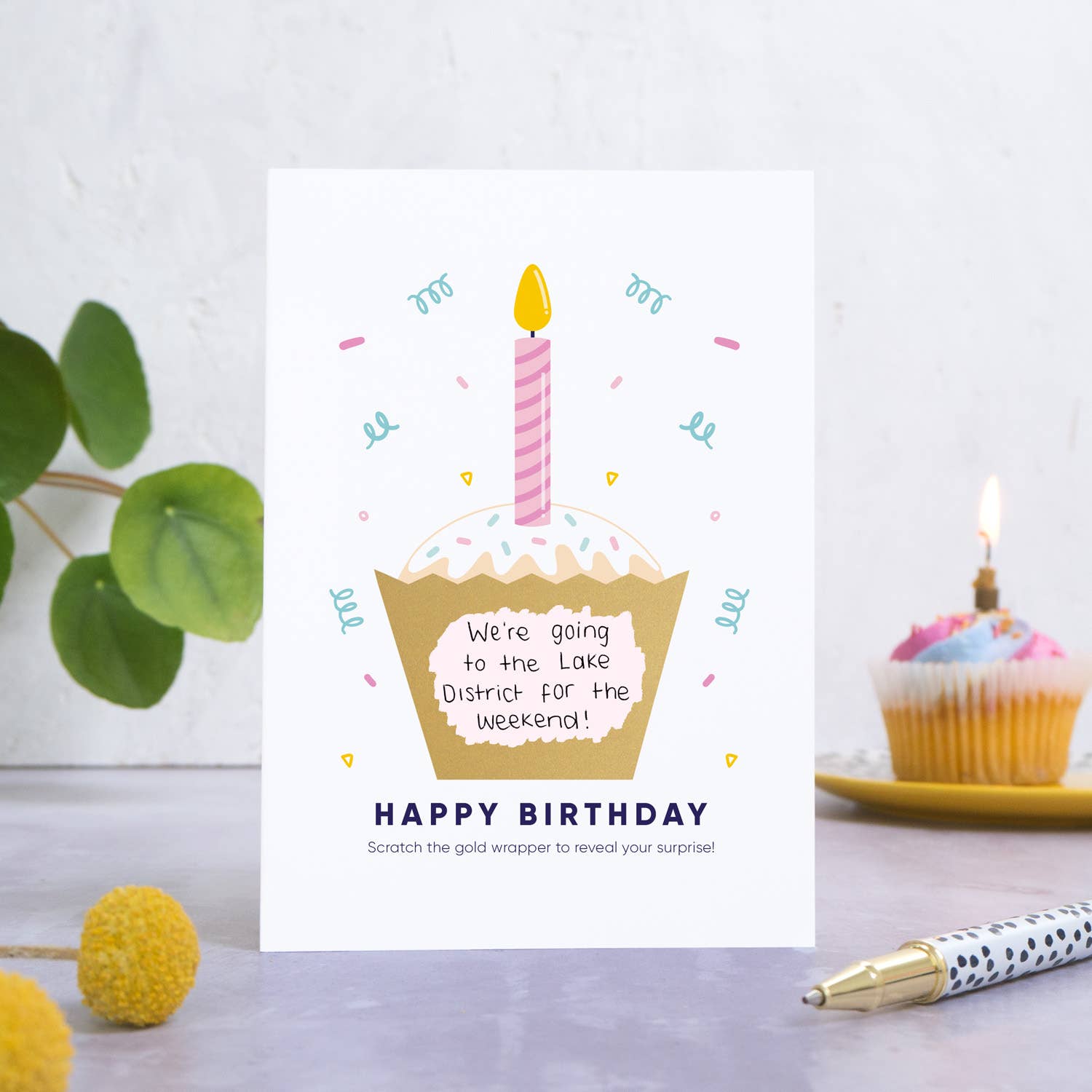 Joanne Hawker – wholesale Birthday card – Birthday Cake Scratch Card9
