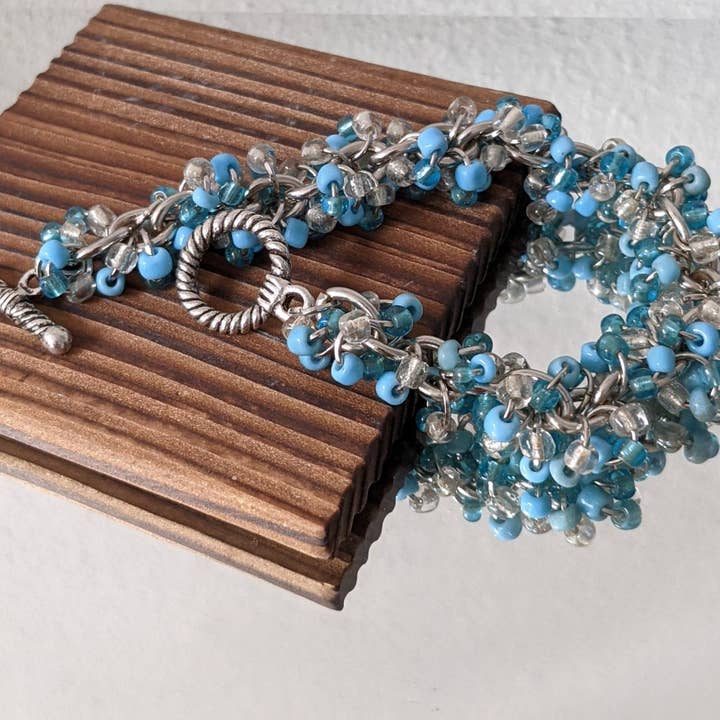 Fiona Accessories - Wholesale Beaded Bracelet - Seed Bead Bracelet Cha Cha Chain Multi color4