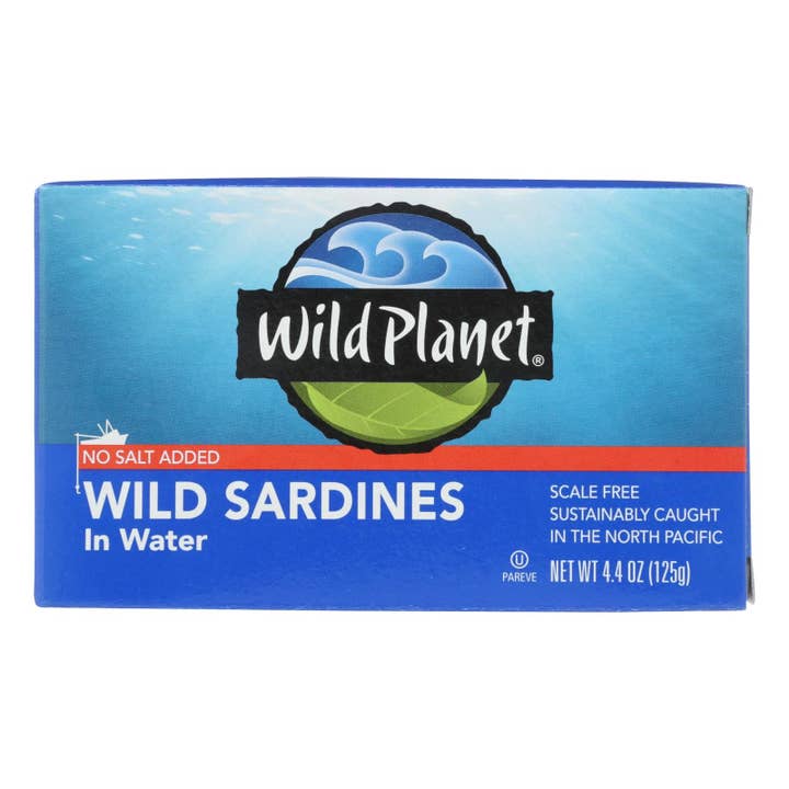 Ware Spark - Wholesale Tinned Fish - Wild Planet Sardines In Water - Case Of 12 - 4.375 Oz.