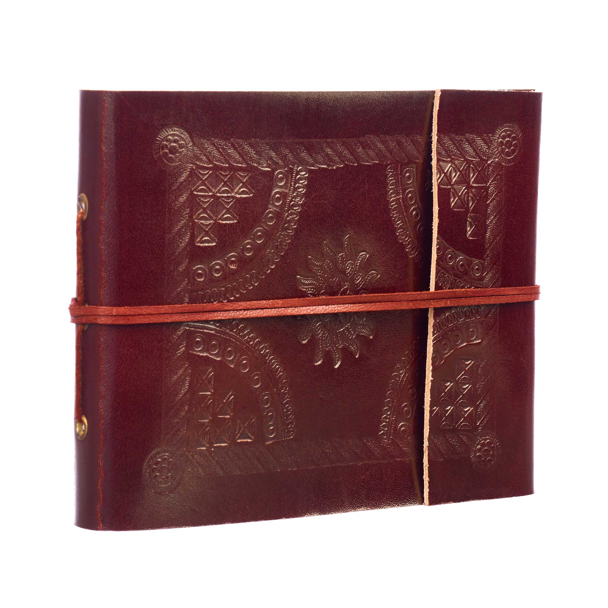 The Paper High Gift Company Limited – wholesale Photo album – Small Embossed Handmade Leather Album5