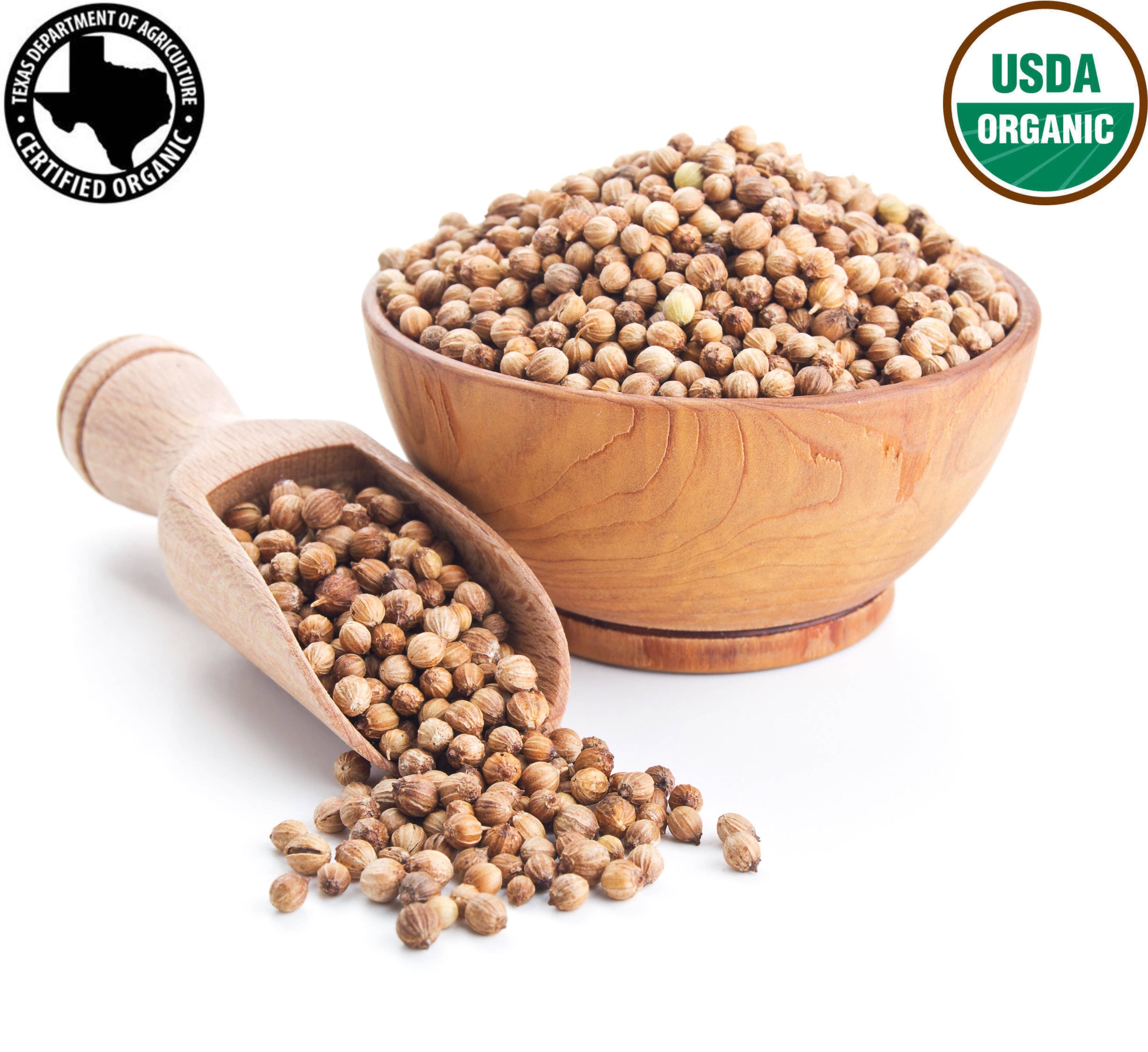 SPICY ORGANIC - Wholesale Plant Seeds - SPICY ORGANIC Coriander Seed - 100% Pure USDA Organic - Non-GMO - Best Use For Many Traditional Curries.5
