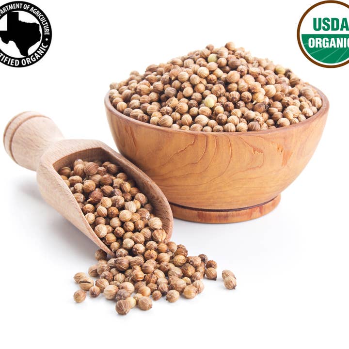 SPICY ORGANIC - Wholesale Plant Seeds - SPICY ORGANIC Coriander Seed - 100% Pure USDA Organic - Non-GMO - Best Use For Many Traditional Curries.5