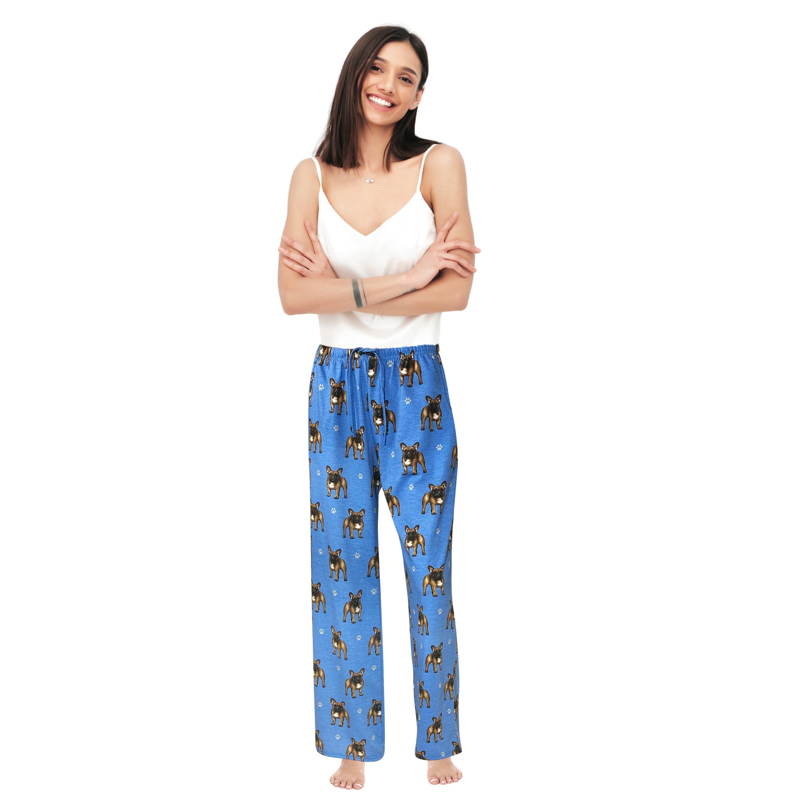 E&S Pets – Engroshandel Pyjamasunderdel - Dame – Franske Bulldog Pyjamasunderdele - Pet Lover Pyjamasbukser3