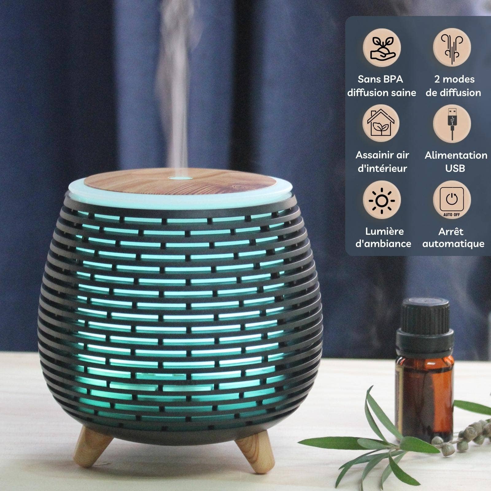 Zen'Arôme – wholesale Electronic diffuser – USB Leni diffuser for perfume and essential oil1