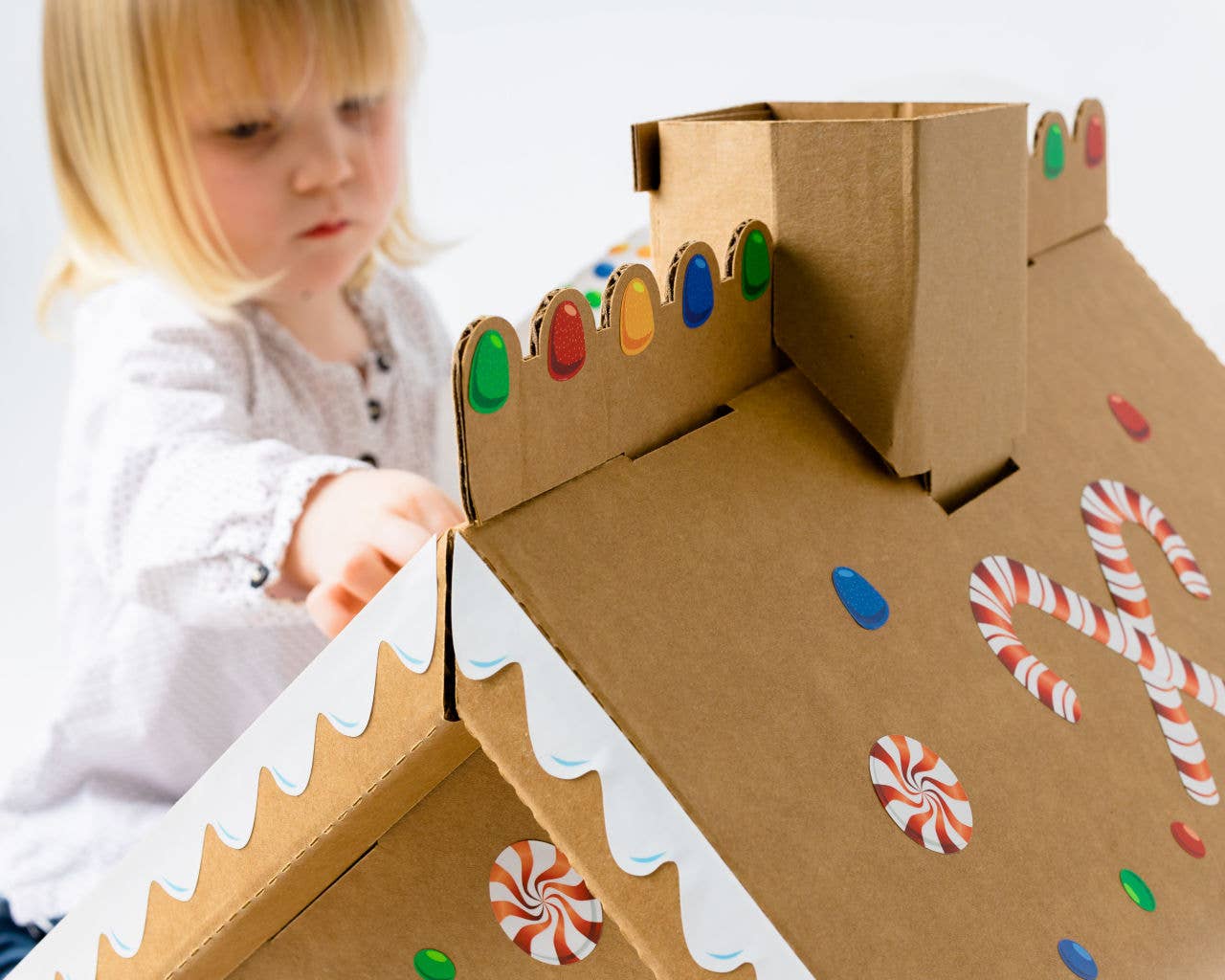 Cat in the Box LLC - Vendita all'ingrosso Tiragraffi - Gatti - Casetta natalizia in cartone con pan di zenzero per gatti12