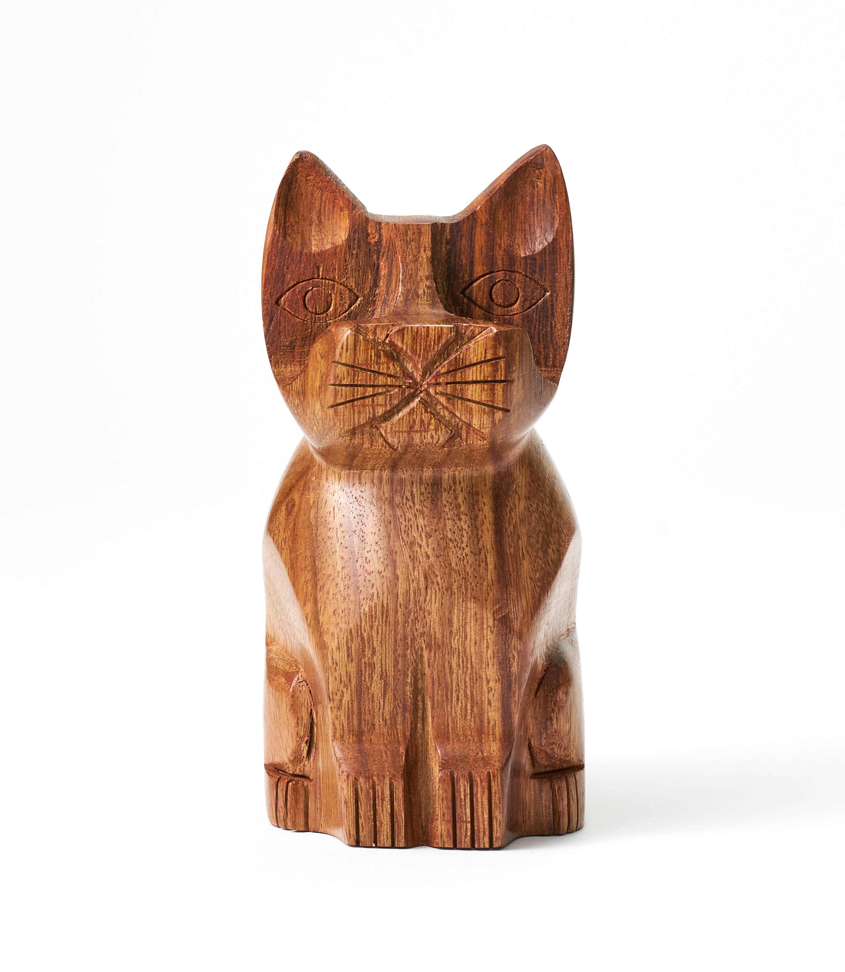 Matr Boomie Fair Trade - Wholesale Eyewear Cases & Holders - Unisex - Cat Eyeglass Holder Stand - Hand Carved Wood3