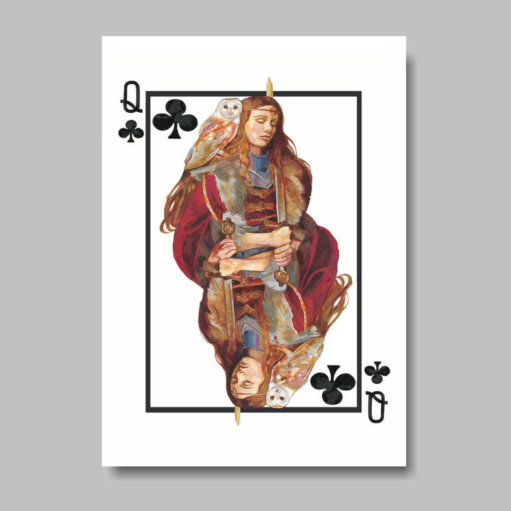 Dama de espadas, postal, DIN A6 por atacado de Atelier No.1