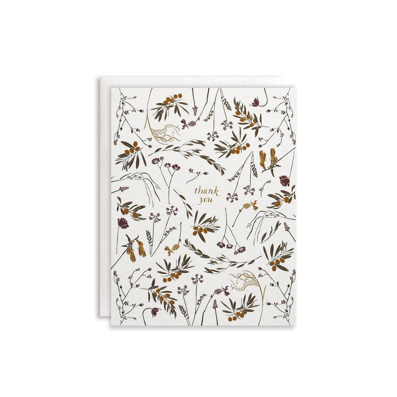 June & December - Wholesale Thank You Card - Olive Grove Thank You Card0