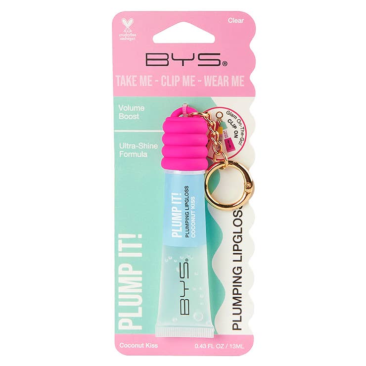 Beauty Pro – Großhandel Lipgloss – BYS Plumping Lipgloss & Tragbarer Schlüsselanhänger Coconut Kiss0