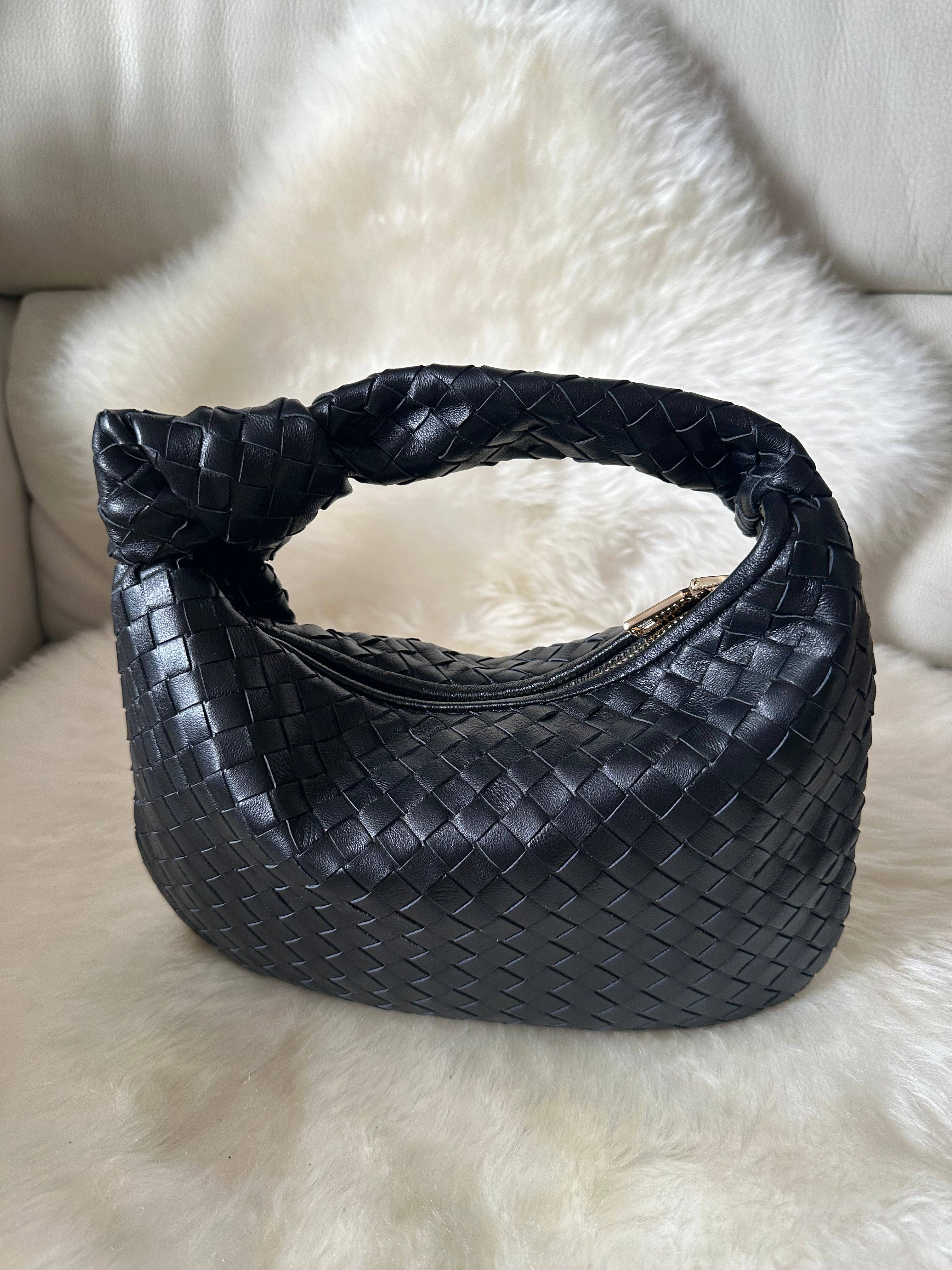 Zhade – Mala com alça superior – Mulher por atacado – JOLIE - pequena bolsa de couro trançado genuíno0