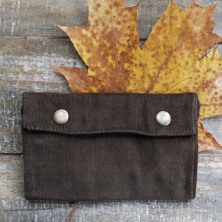 Tribal Trade GmbH - Venta al por mayor Humidificadores/accesorios de puros - Bolsa de tabaco de pana marrón