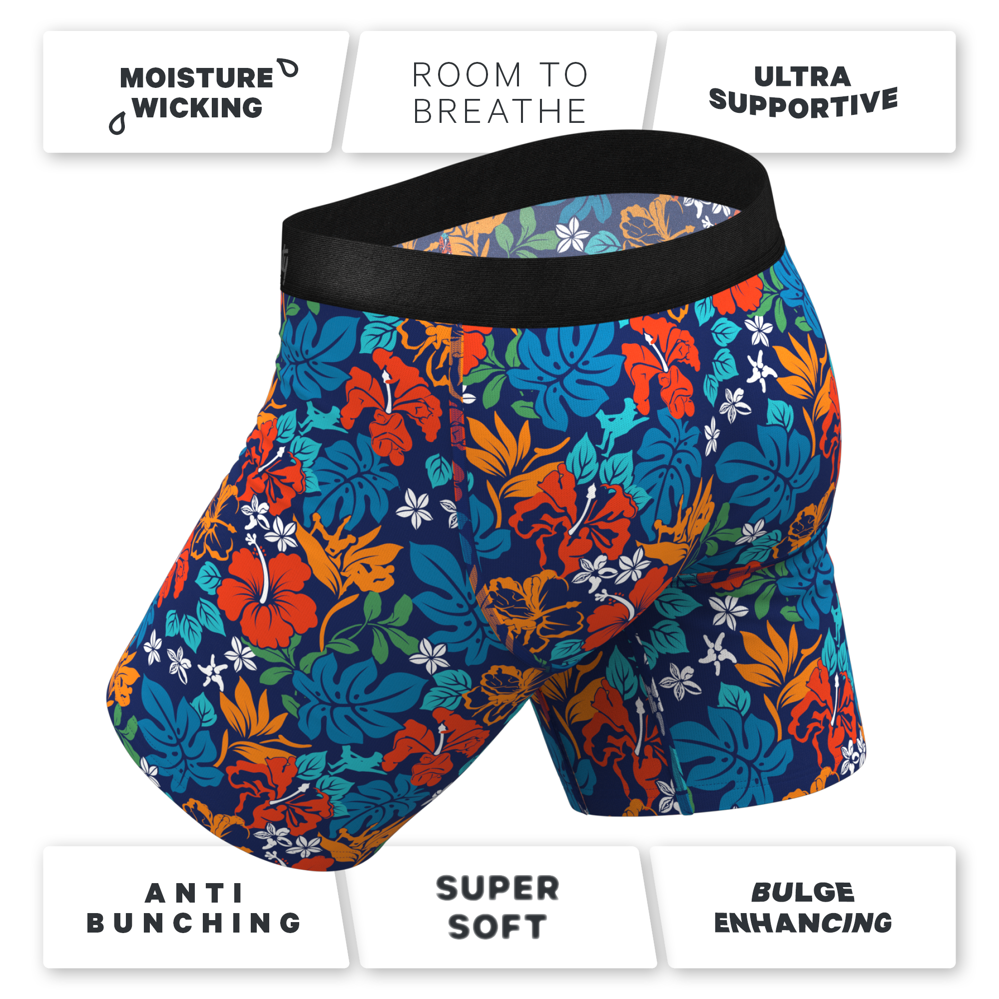 Shinesty, Inc – Großhandel Unterwäsche – Herren – Der Get Lei'd | Freche tropische Long Leg Ball Hammock® Pouch Unterwäsche mit Eingriff3