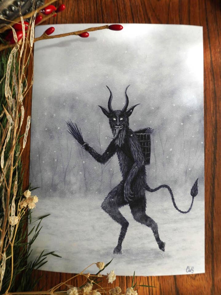 "The Reckoner" Krampus Fine Art Print for wholesale by CDW Artistry
