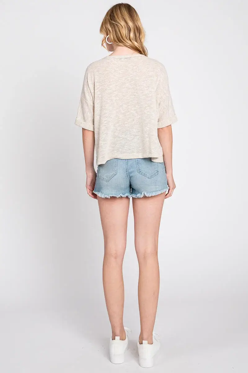 Final Touch - Venta al por mayor Túnica - Mujer - Top de Cuello Redondo de Corte Holgado - T3121410