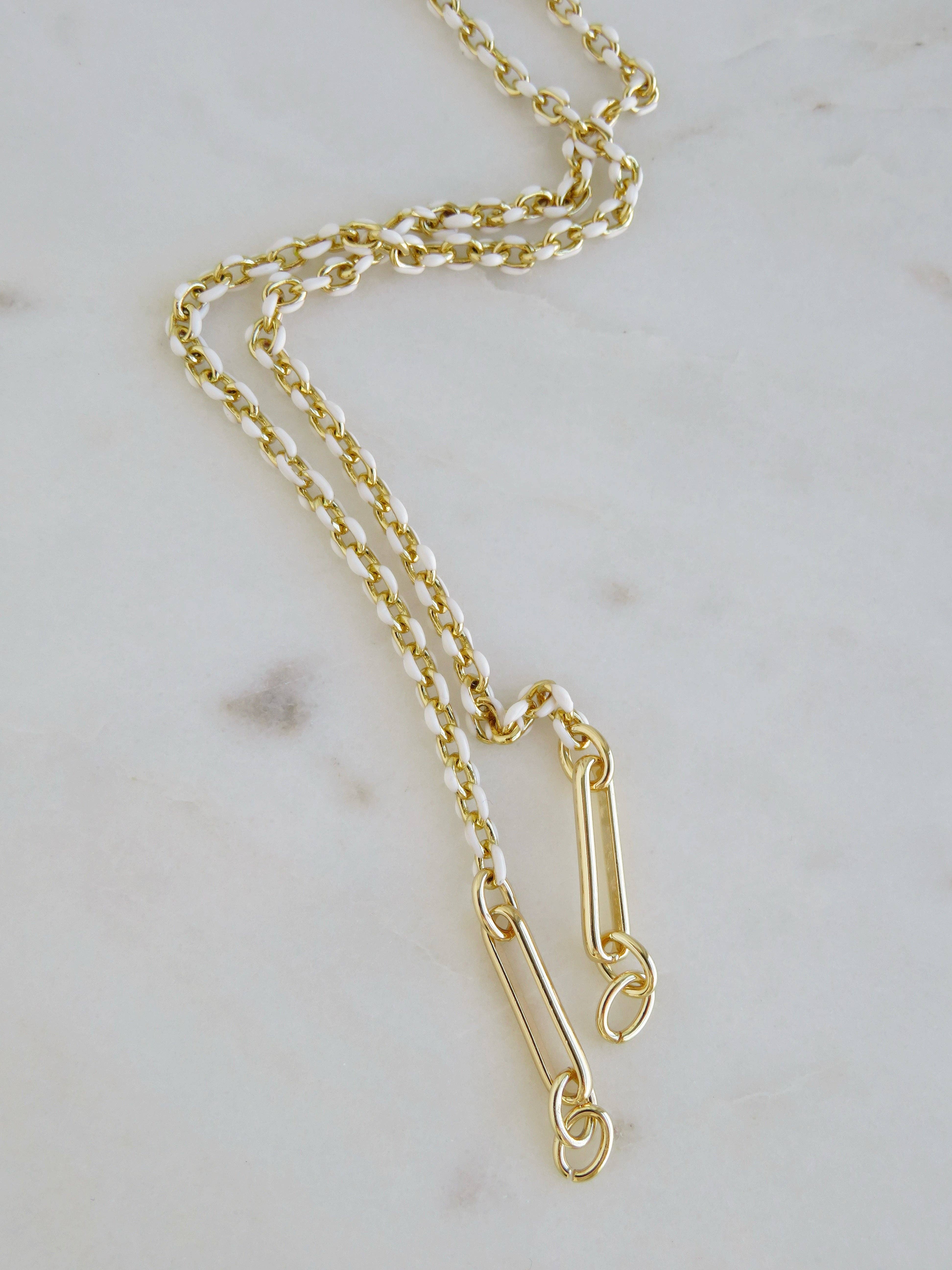 Boutique Suarez Co. - Wholesale Pendant/Charm Necklace - Blanc Charm Holder Necklace - Clicker Clasp - add charms9