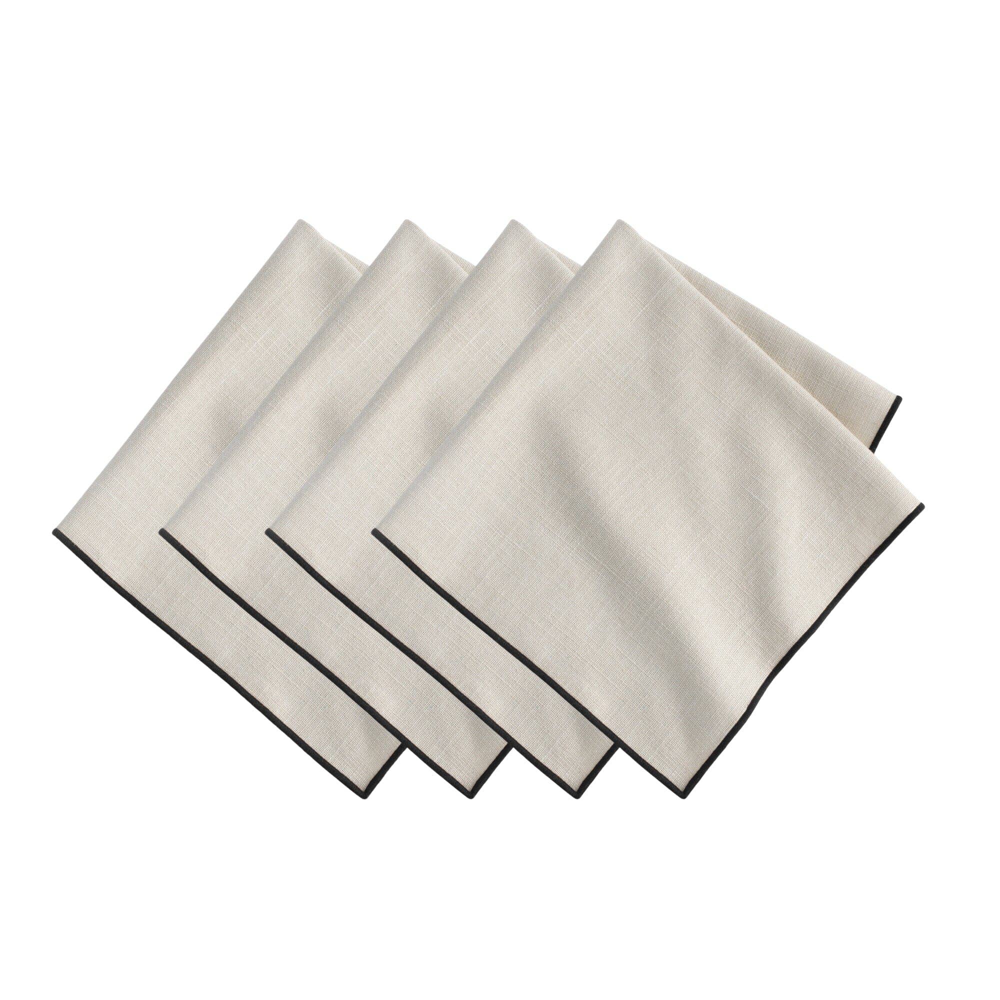 Threadmade Home - Wholesale Dinner & Cloth Napkin - Villeroy and Boch Manufacture Rock Merrow Stitch Cotton Napkin, Set of 49