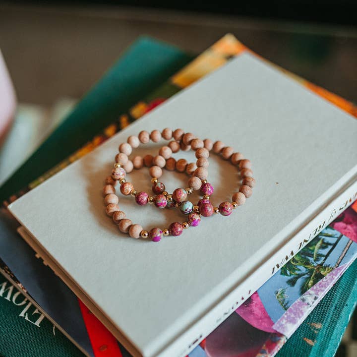 Le bracelet Aubrey • Bijoux avec diffuseur d'huiles essentielles pour la vente par Kelsey O’Brien Designs