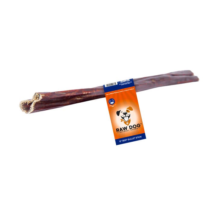 12″ Beef Gullet Sticks - 100ct (44014) for wholesale by Raw Dog Chews