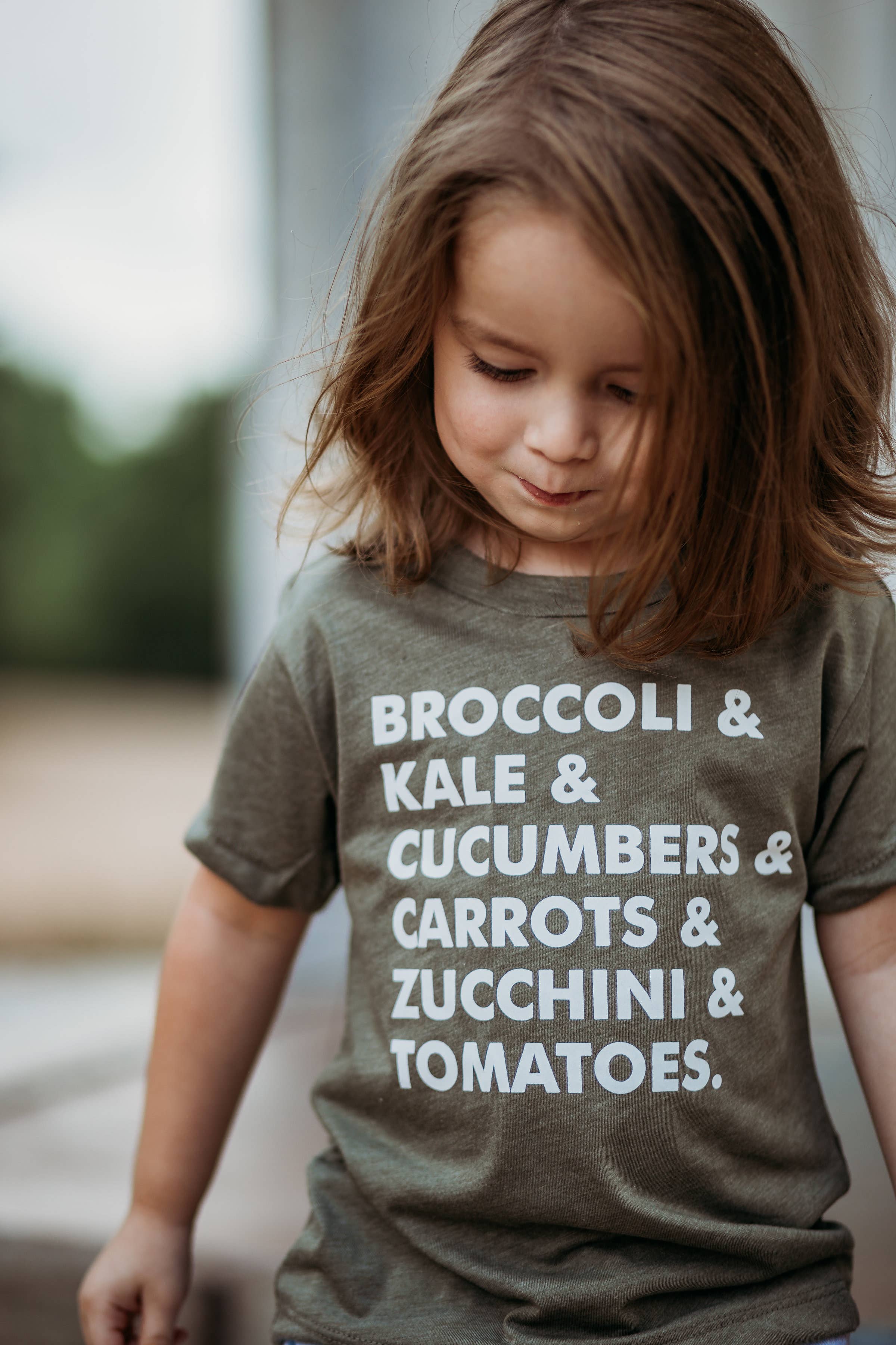 Nature Supply Co - Wholesale Screen Printed T-Shirt - Kids - Veggie List T shirt | Kids Graphic Tee | Kids Clothes8