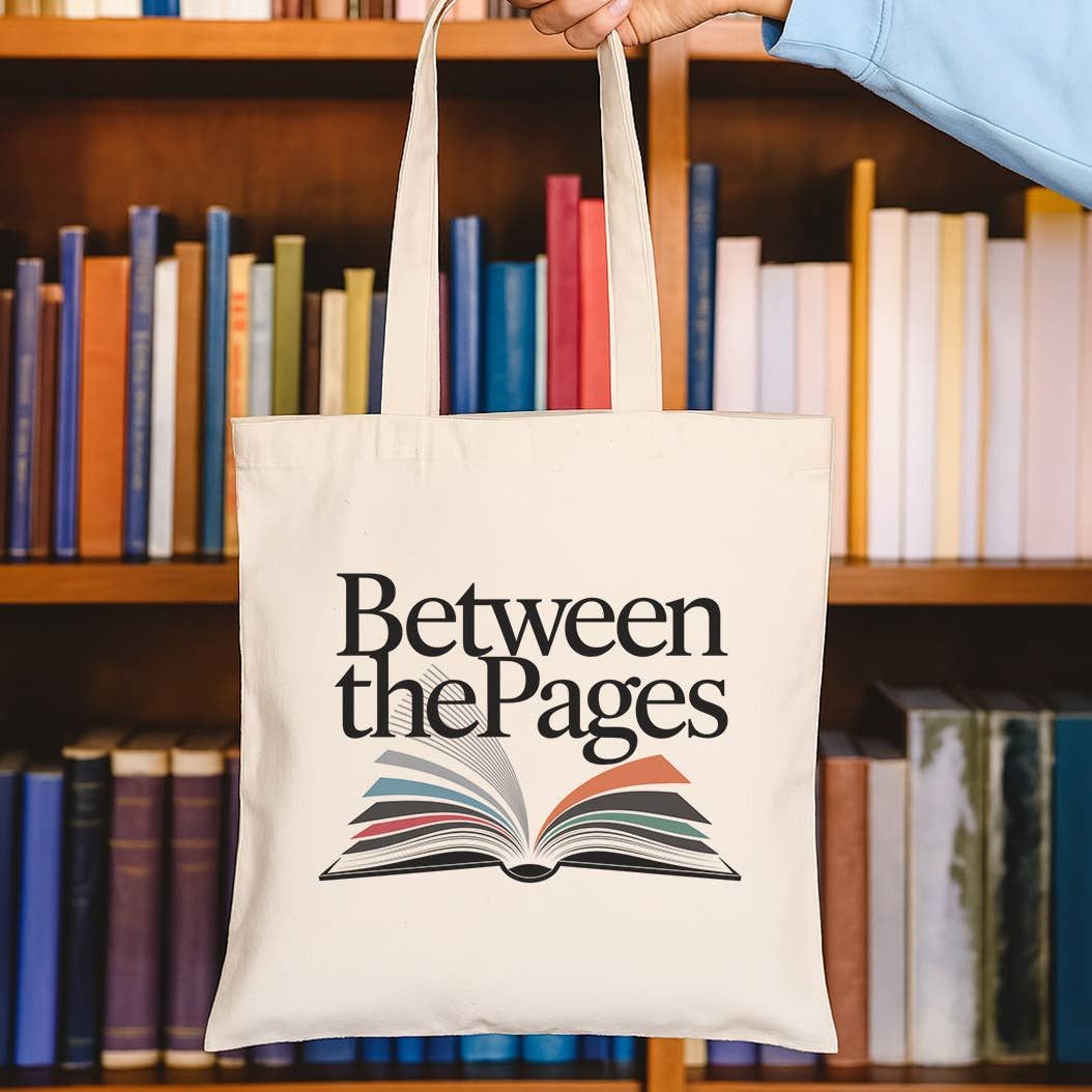 WhiteWolfeDesign - Wholesale Tote Bag - Women's - Between the Pages Canvas Tote Bag