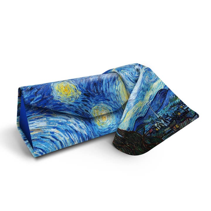 SPARE-SPECS, LLC - Wholesale Eyewear cases & holders – Unisex - Folding Glasses Case - Vegan, Trifold, van Gogh Starry Night