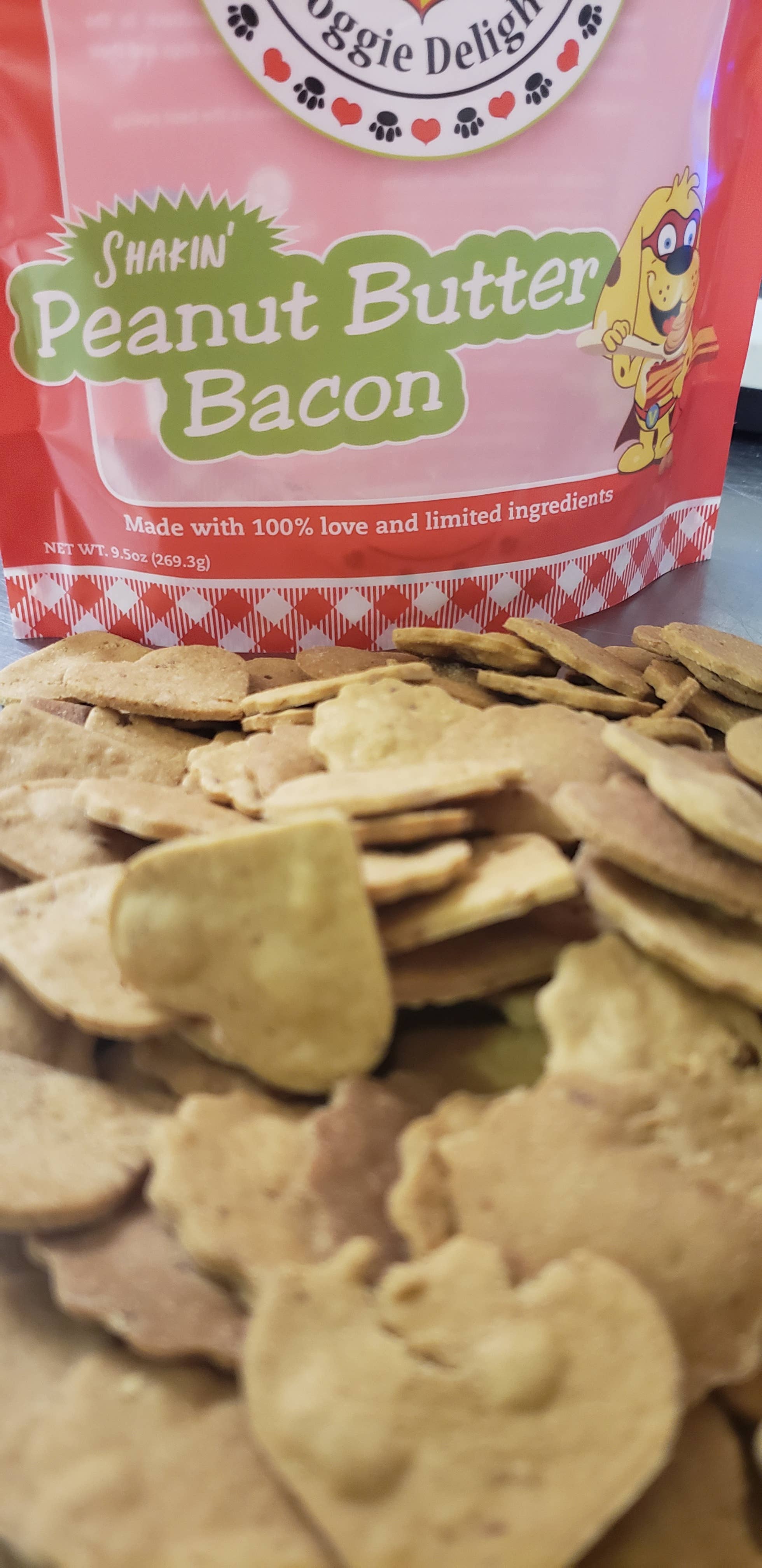 Veronica's Doggie Delights - Wholesale Pet Treats - Dog - Shakin' Peanut Butter Bacon0