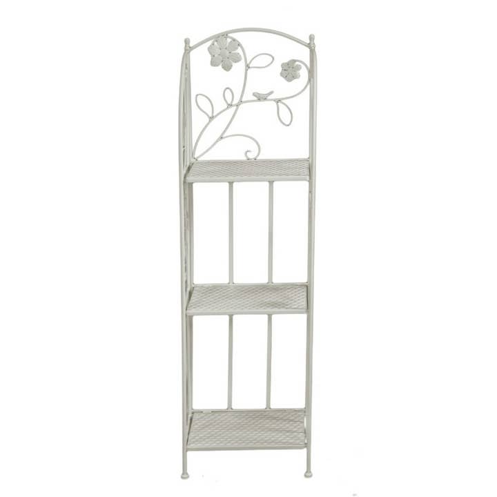 Metallregal Milena 3 Böden Engweiß CM35x29h118 für den Großhandel von Vacchetti