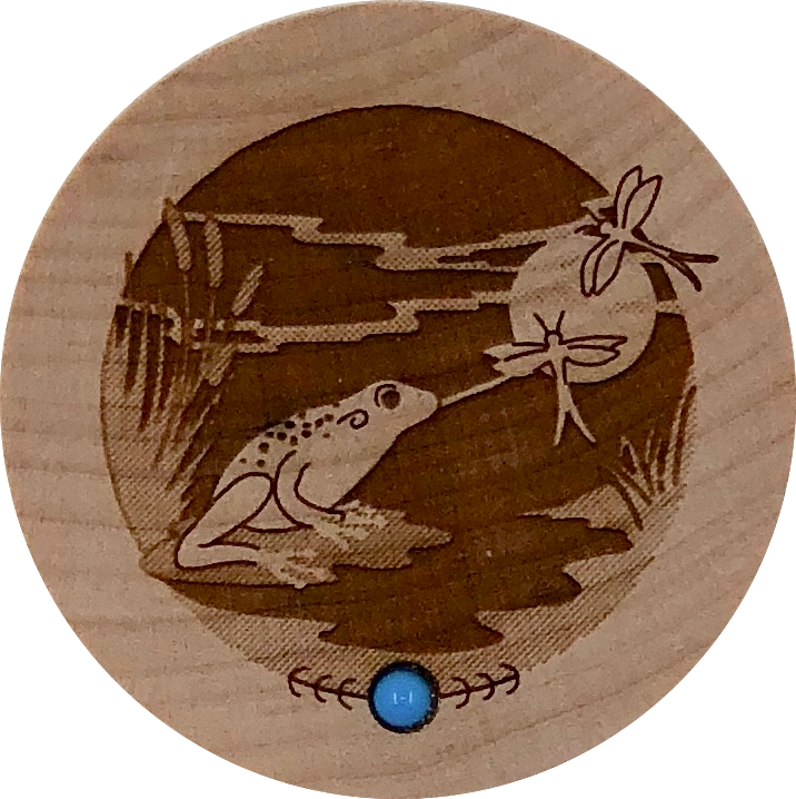 Woodcutts Inc. – wholesale Prydnadslåda – Groda Trä Dreambox0