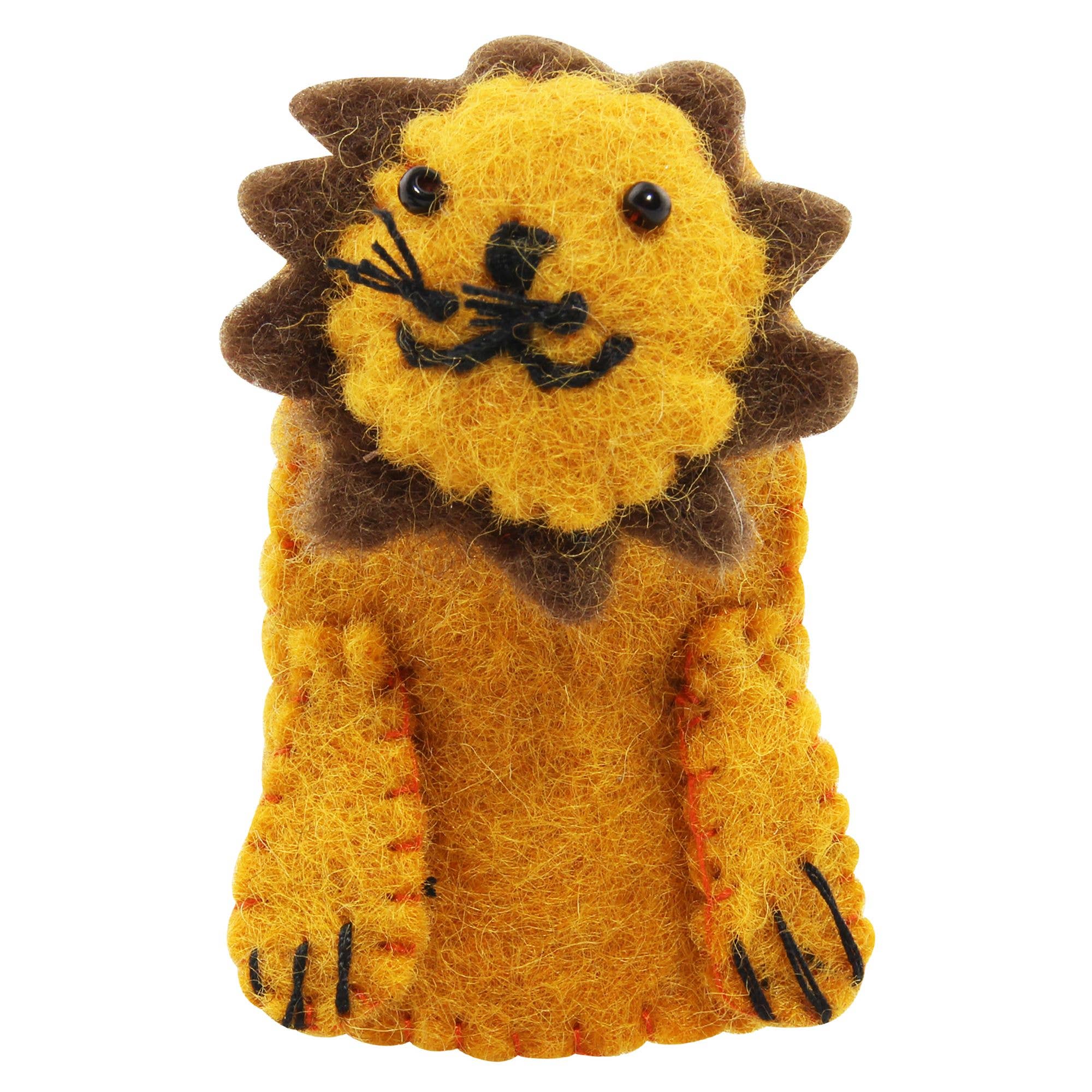Tribal Trade GmbH - Wholesale Finger Puppet - Kids & Baby - Felt finger puppet lion finger doll0