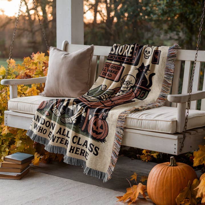 MagicMerchEmporium - Wholesale Throw Blanket - Welcome to the Bookstore Blanket6