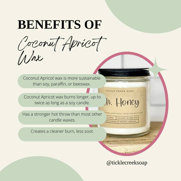 Tickle Creek Soap - Wholesale Jar/filled candle - Cinnamon Buns 7 oz Clear Glass Jar Fall Candle Winter5