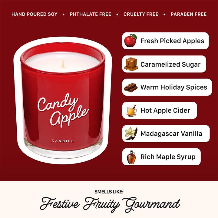 Candier - Wholesale Jar/Filled Candle - Candy Apple Candle2