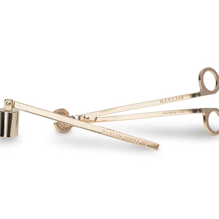 Harlem Candle Co - Wholesale Wick trimmer - Gold Wick Trimmer and Candle Snuffer1