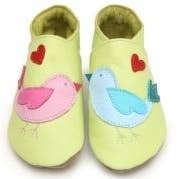 Lovebirds on Lemon, Starchild Soft Leather Baby Girl Shoes for wholesale by Follow Curiosity