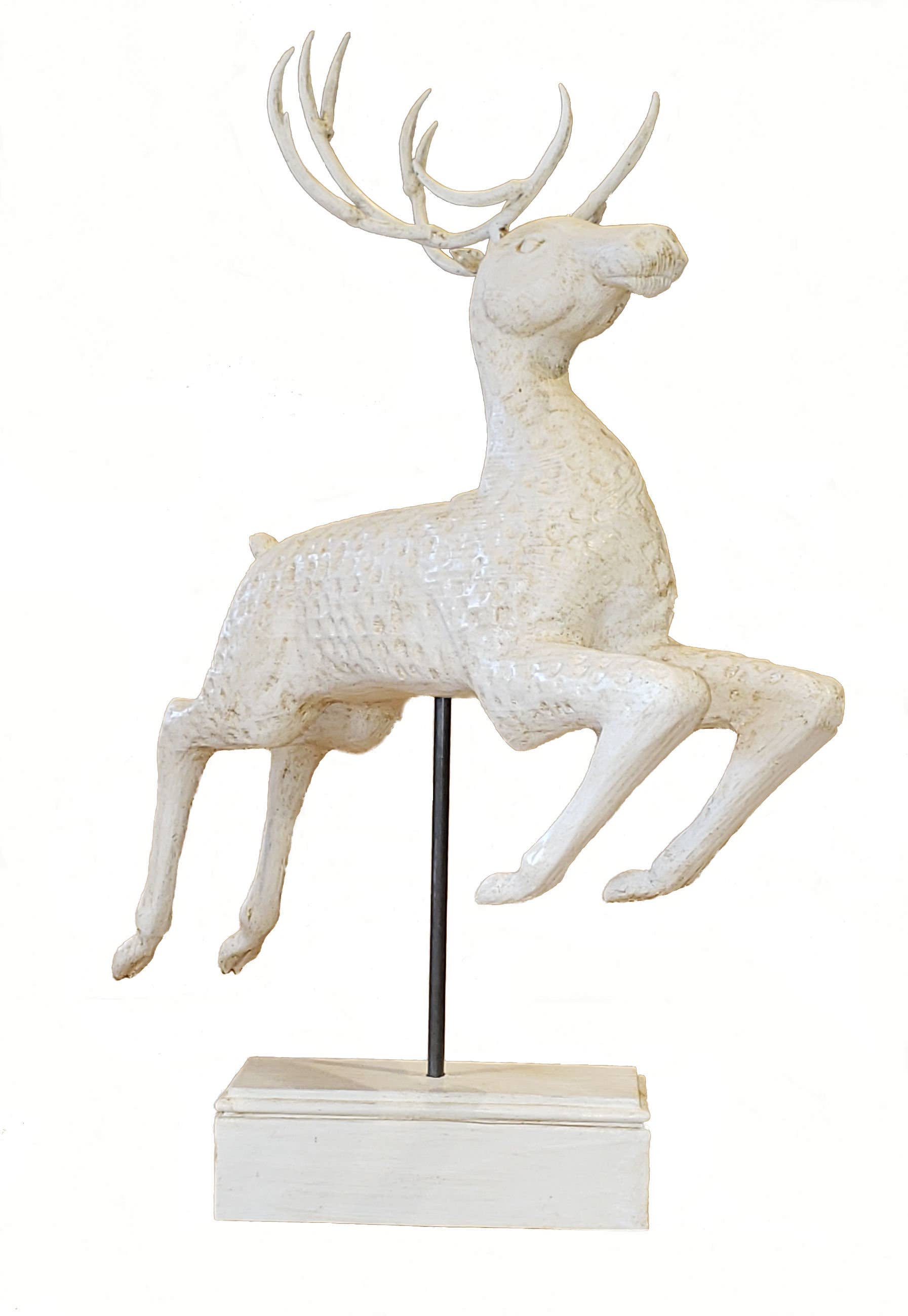 Three Points Design - Wholesale Sculpture - Leaping Stag - tabletop1
