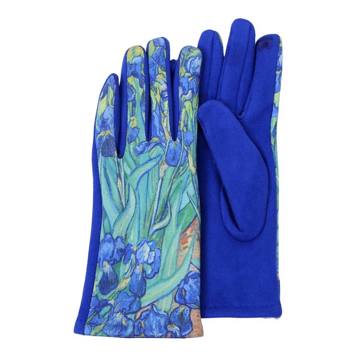 RainCaper van Gogh Irises Touch Screen Gloves for wholesale by RainCaper
