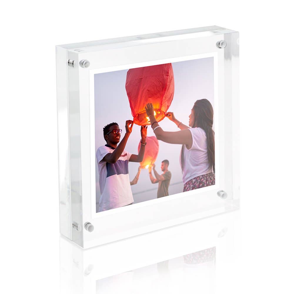 Isaac Jacobs International - Wholesale Picture Frame - Isaac Jacobs Super Thick Clear Acrylic Magnetic Photo Frame15