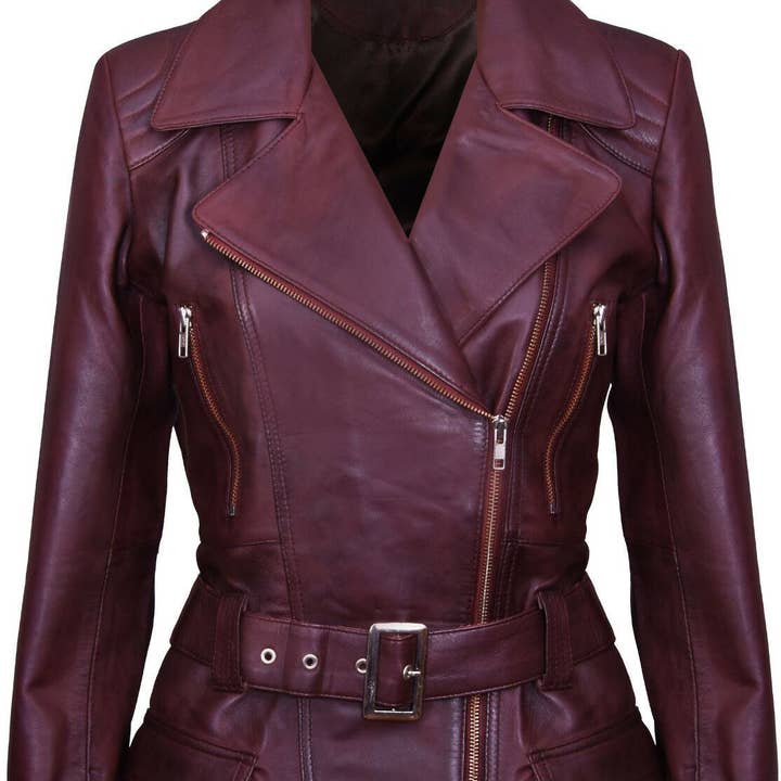Veste longue en cuir pour femmes - Quito pour la vente par Infinity Leather (Upperclass Fashions Ltd)
